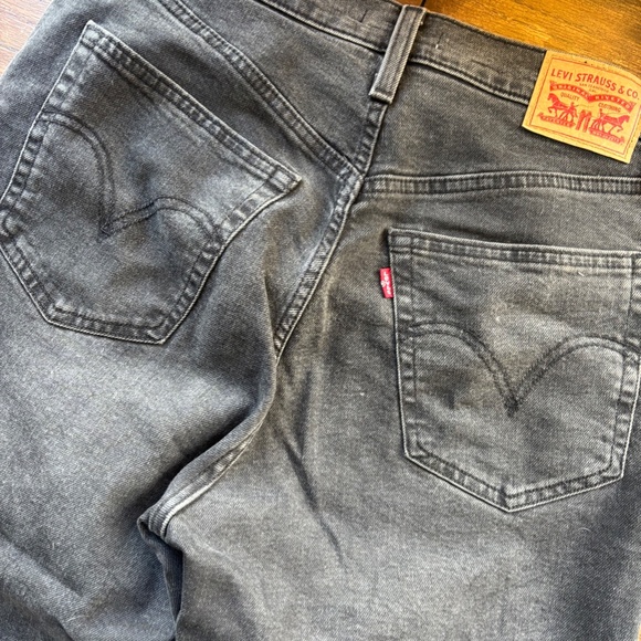 Levi's Ribcage Strait Ankle Jeans- Size 30 Black - Picture 6 of 7